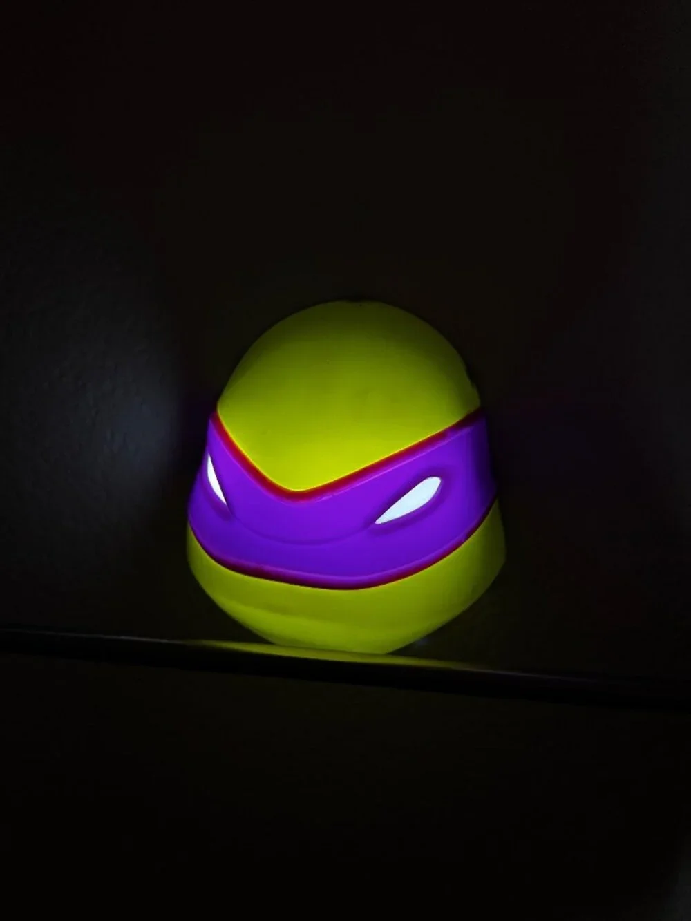Set Of 4 Mutant Ninja Turtles 3D Wall Night Lights LED Battery-Powered Read